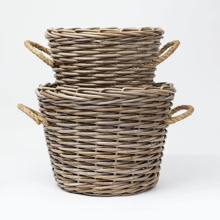Luka Kubu Rattan Basket - Suzie Anderson Home