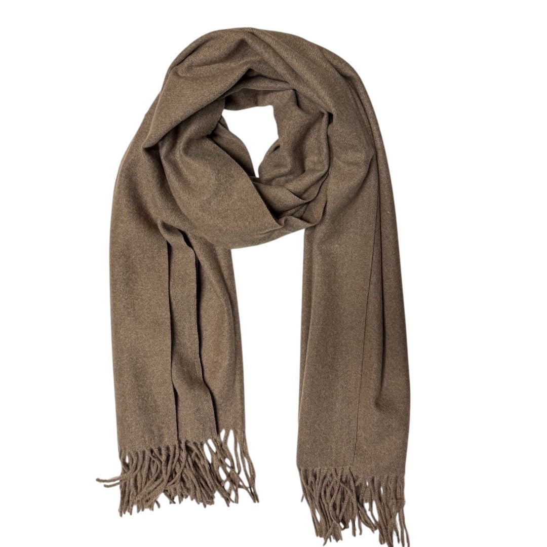 Lux Solid Scarf | Camel - Suzie Anderson Home