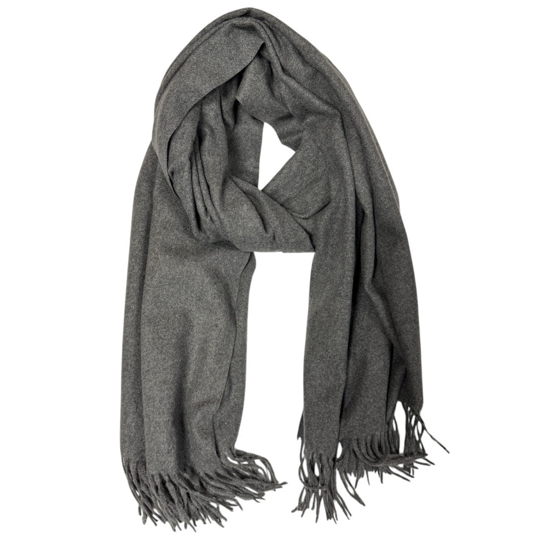 Lux Solid Scarf | Grey - Suzie Anderson Home