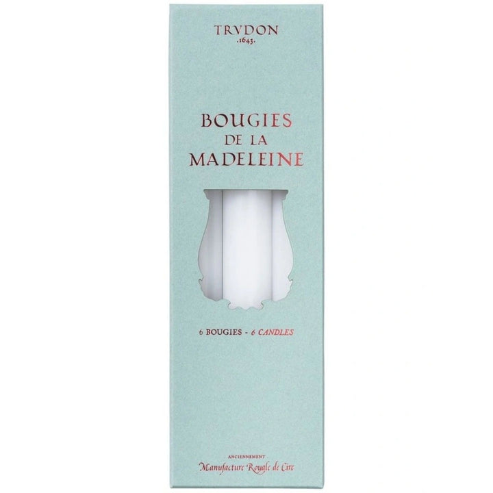 Trudon | Madeleine 6pk Taper Candle | White