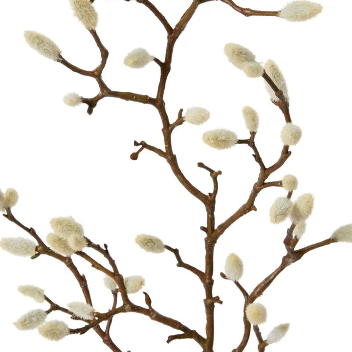 Faux Magnolia Bud Spray | Natural | 74cm