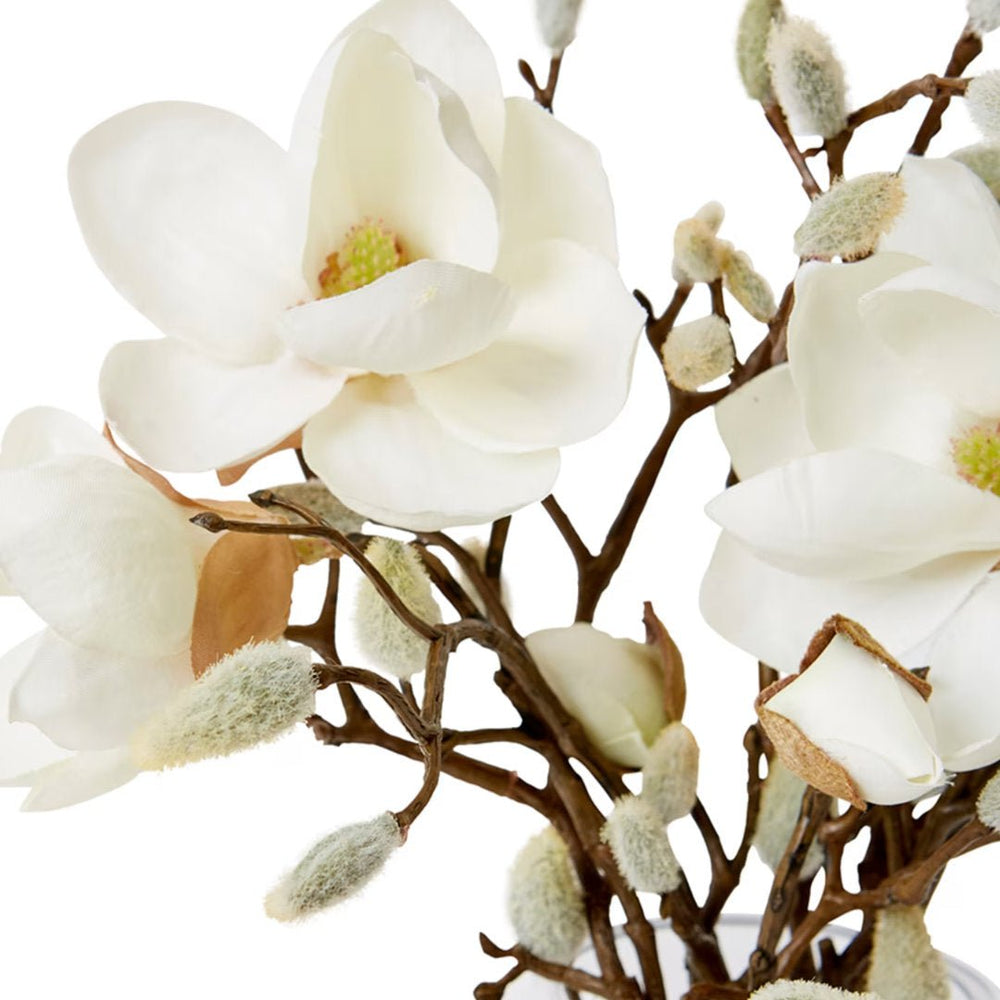 Magnolia White Spray Alma in Small Vase - Suzie Anderson Home