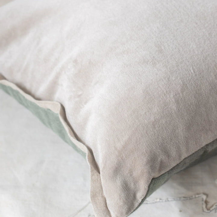 Manosque Cushion & Insert | Linen/Velvet Back | 40x55 - Suzie Anderson Home