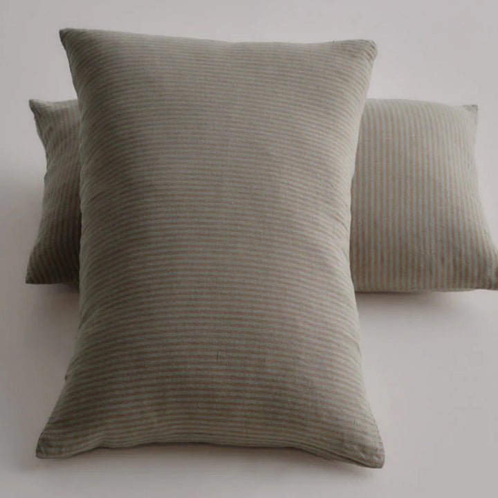 Basix Linen Cushion Cover | Small Stripe 40 x 60cm | Mare/Bere
