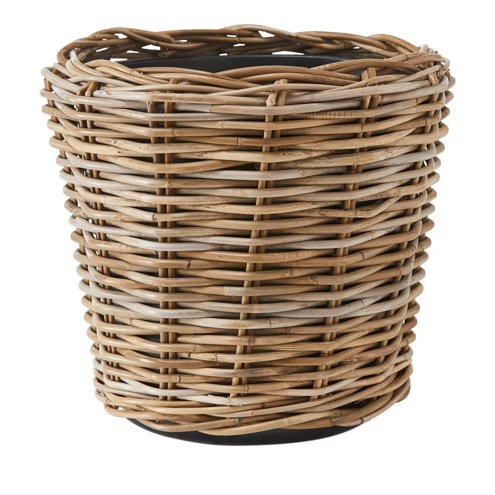Marko Rattan Pot with Tub Insert - Suzie Anderson Home