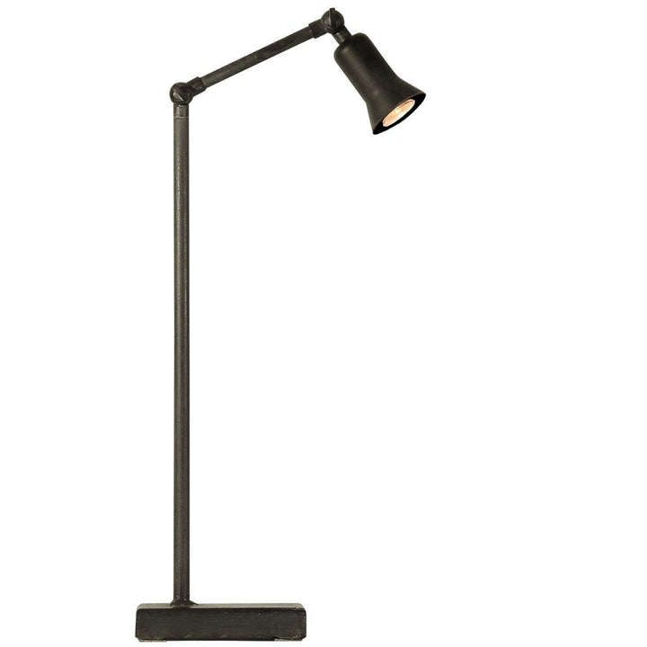 Sirmione Matte Black LED Table Lamp | Hand Crafted | Shade Included | H50cm