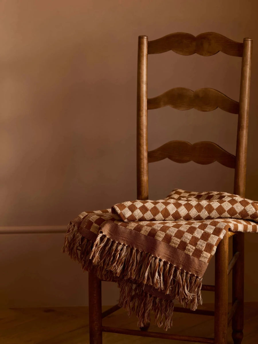 Matteo Luxury Handmade Bronze Wool & Silk Throw | 140x180cm - Suzie Anderson Home