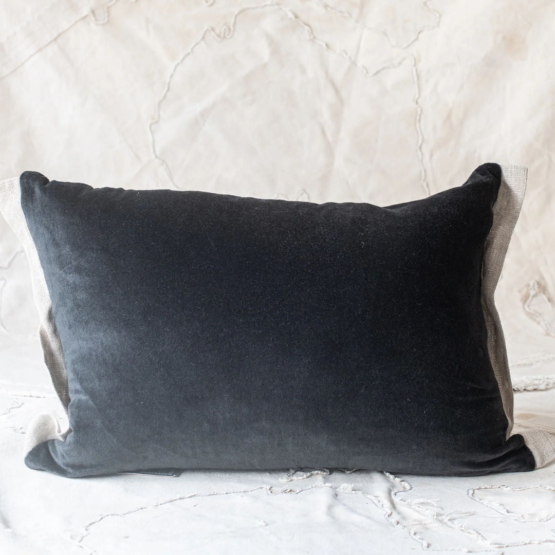 Medicis Cushion & Insert | Beluga Black | 35 x 50cm - Suzie Anderson Home