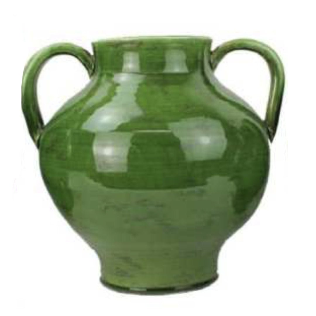 Medium Ceramic Urn | Portuguese Green - Suzie Anderson Home