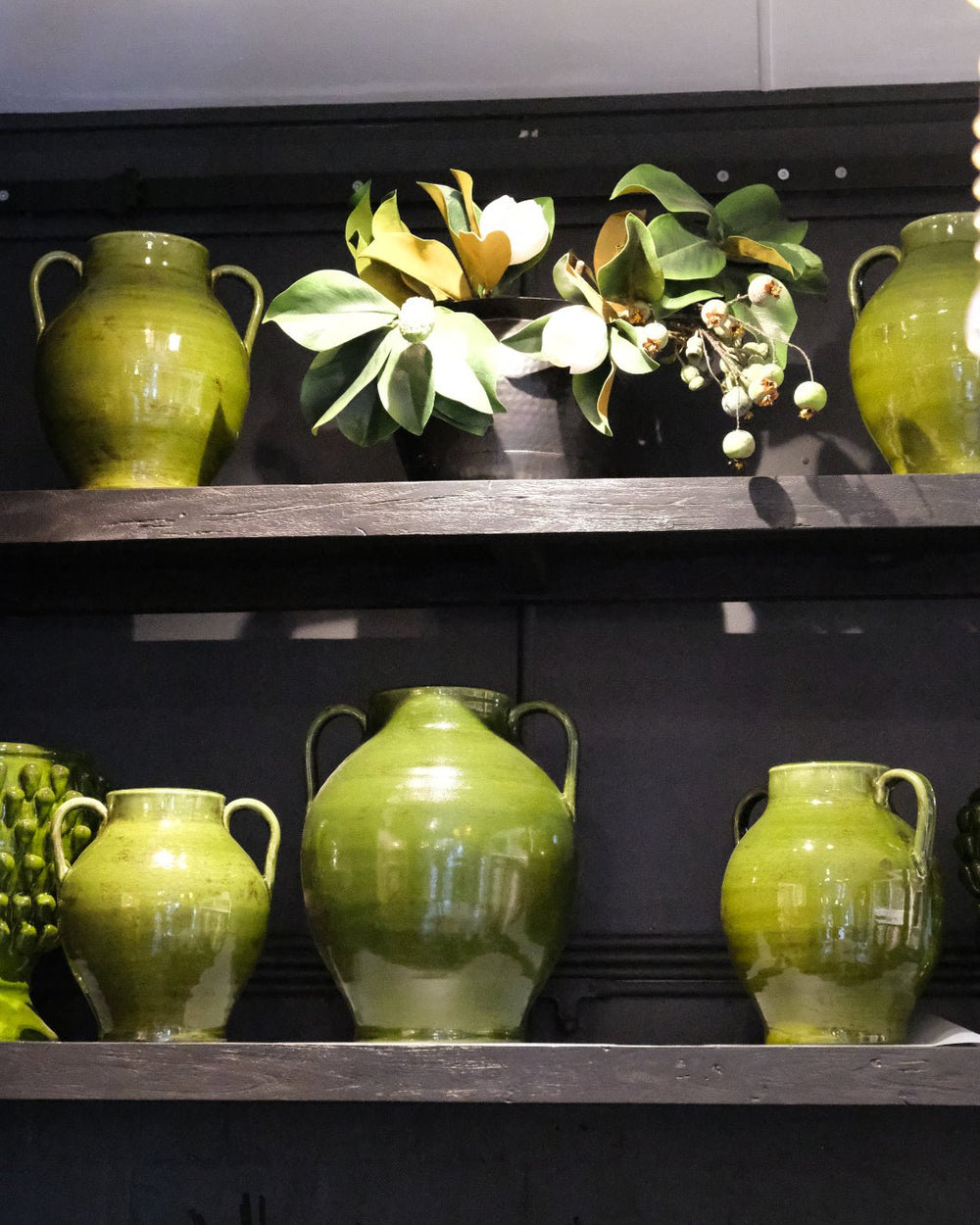 Medium Ceramic Urn | Portuguese Green - Suzie Anderson Home