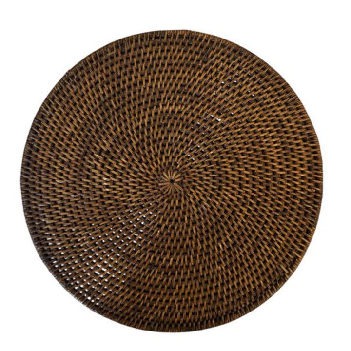 Round Rattan Placemats | Antique