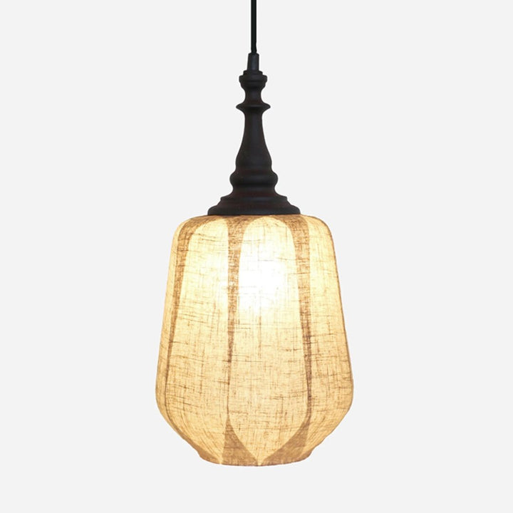 Medusa Pendant Light with Linen Shade - Suzie Anderson Home