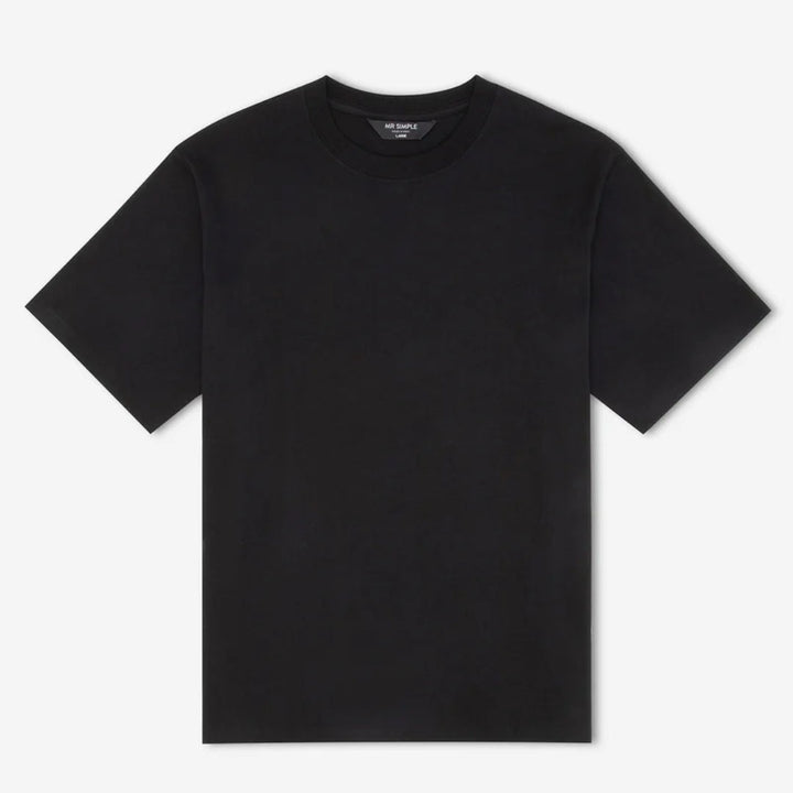 Simple | Men's Heavy Weight Tee | Washed Black