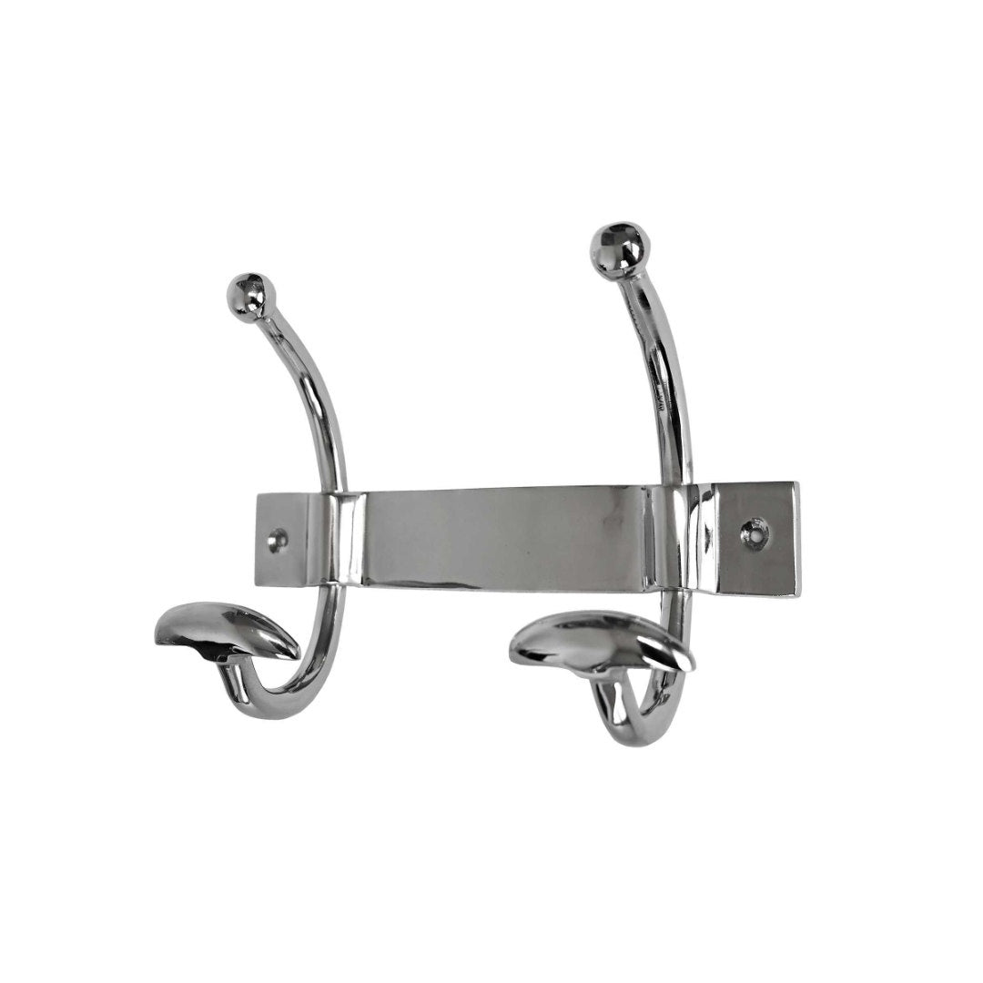 Meurice 2 Hook Rack | Nickel Finish-Suzie Anderson Home
