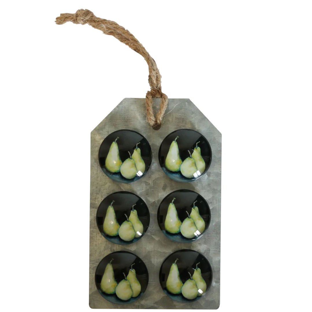 Midnight Pear Magnets (6) | On Iron card - Suzie Anderson Home