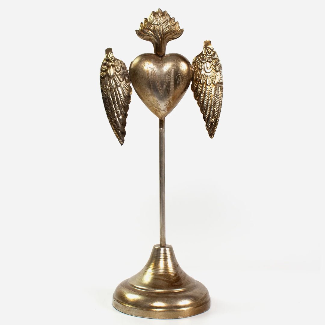 Milagro Heart with Wing Standing Decor - Suzie Anderson Home