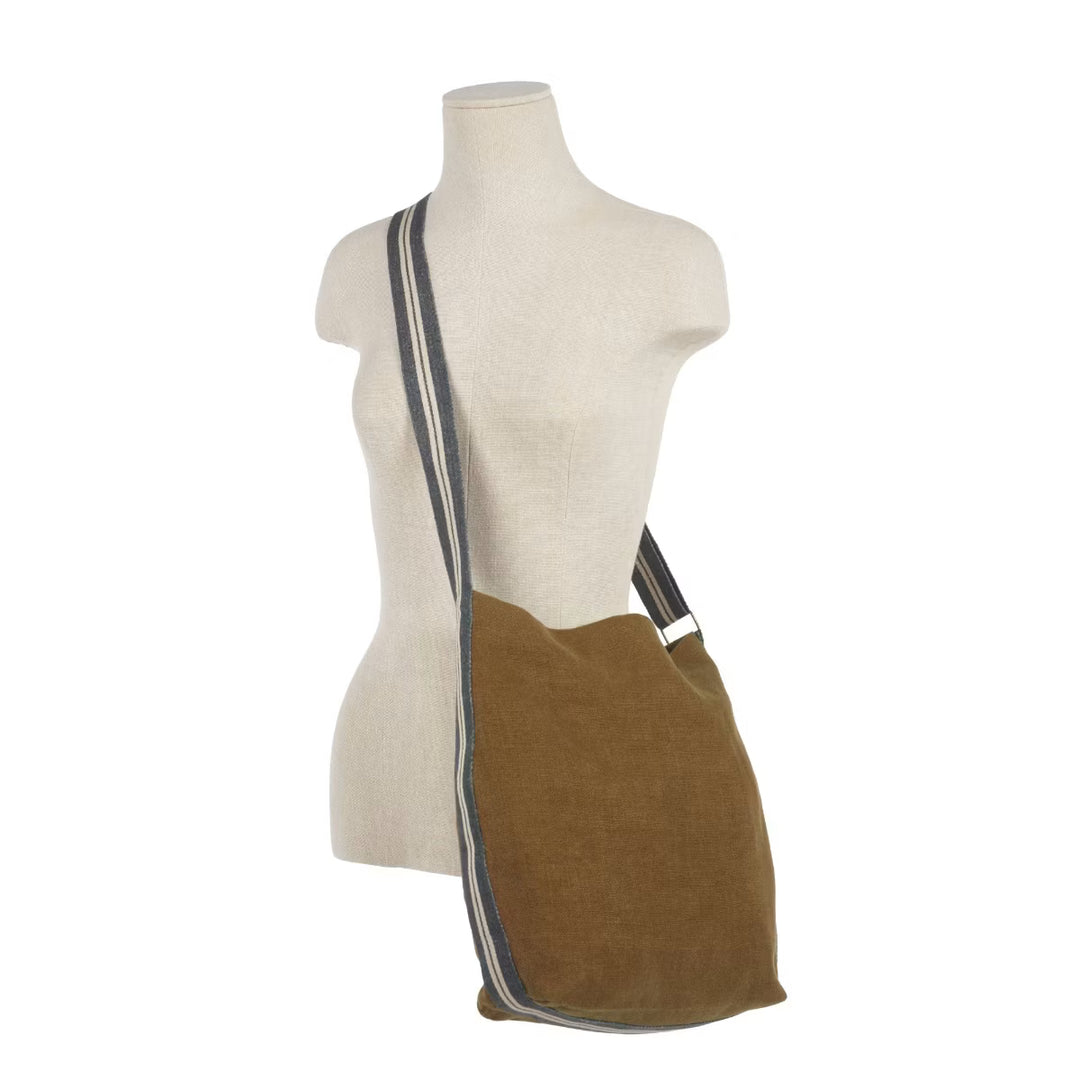 Miles Linen Crossbody Bag | Libeco | Oak