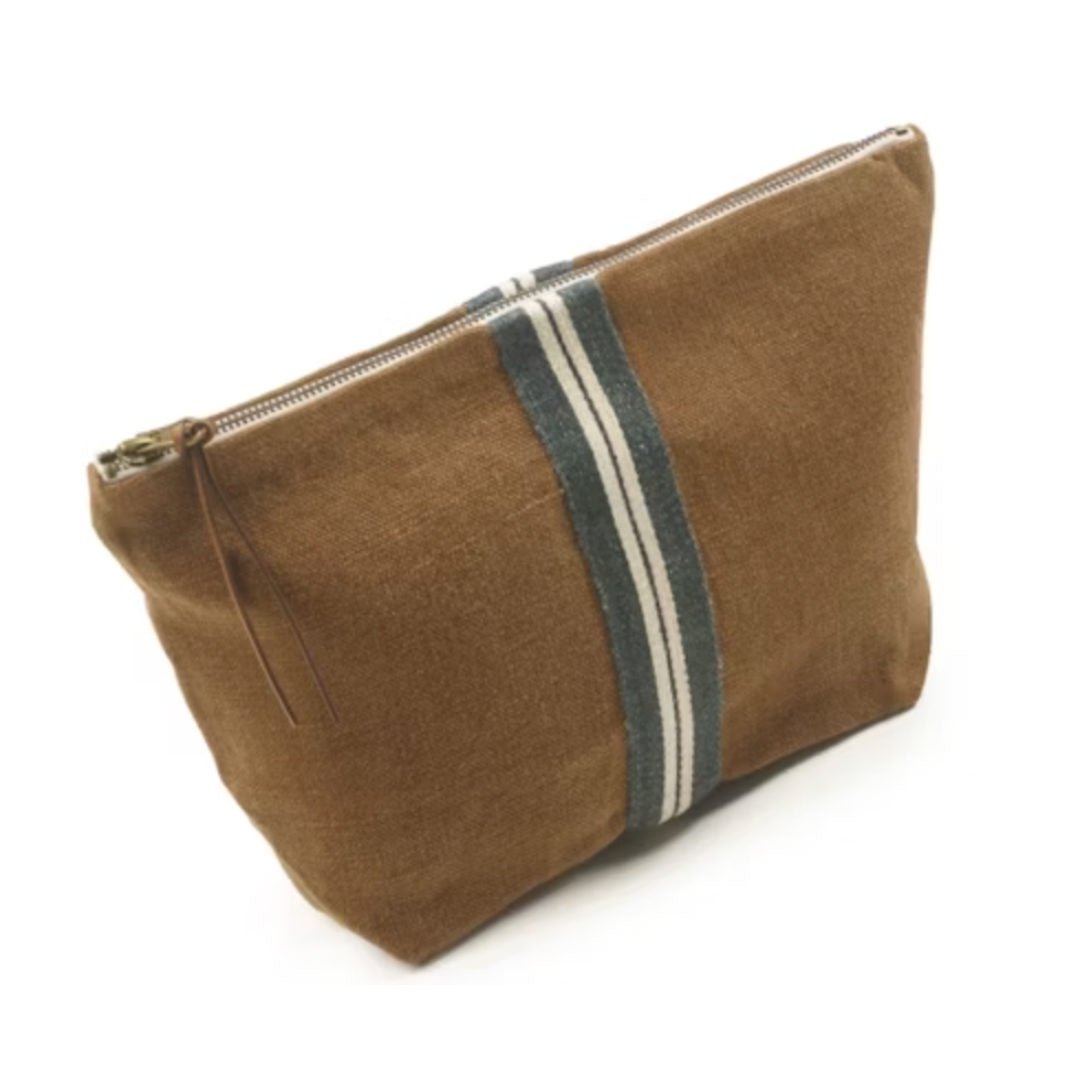 Miles Oak Belgian Libeco Linen Cosmetic bag - Suzie Anderson Home
