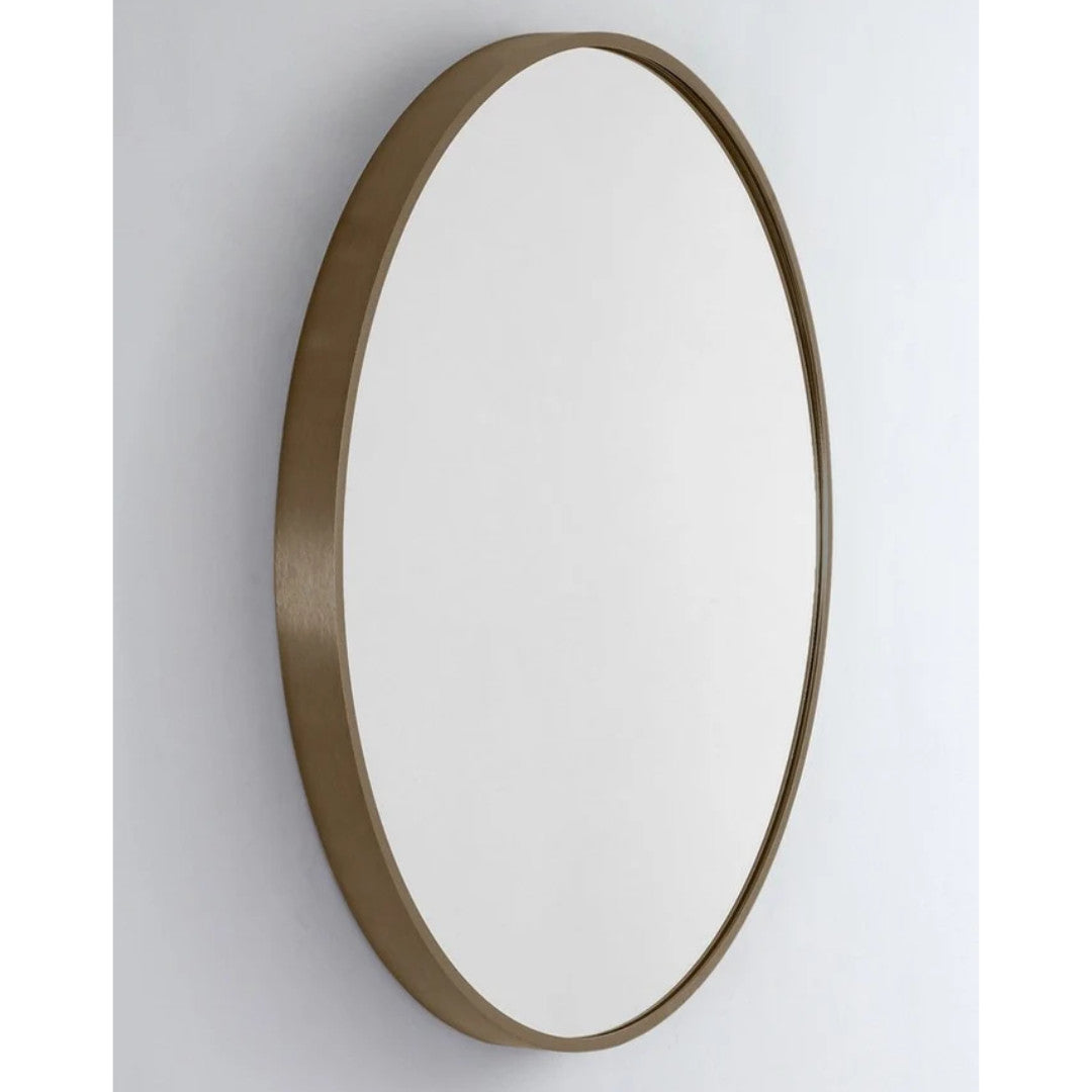 Kalo Bronze Round Wall Mirror | Large: 81cm x 4cm x 81cm