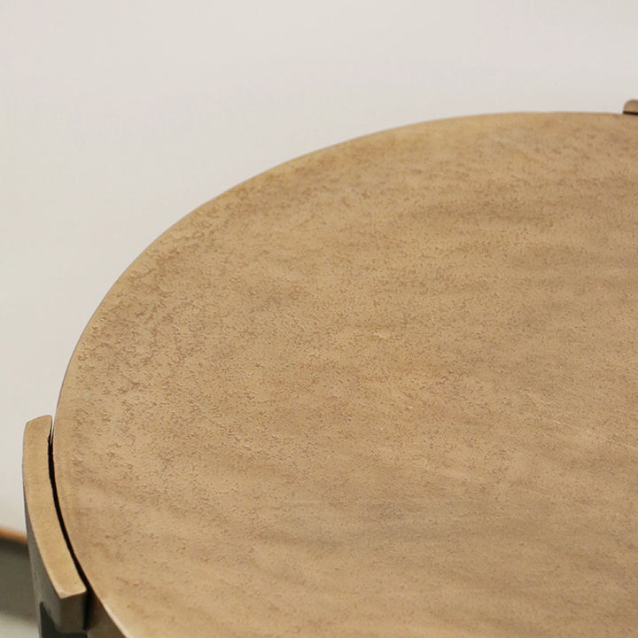 Kesha Side Table | Antique Brass &amp; Bronze | W41 x H50cm
