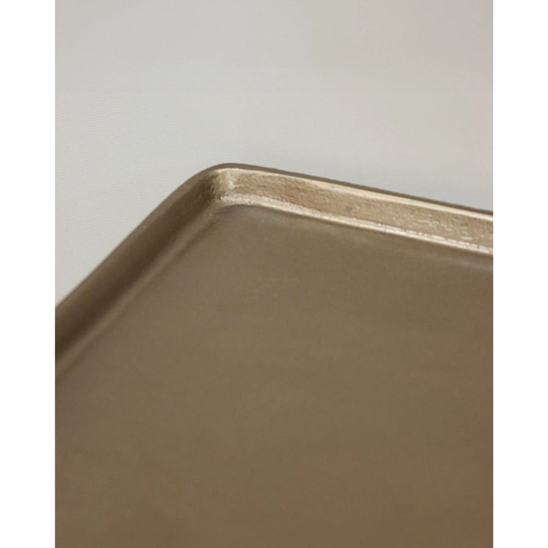 Kesha Square Pedestal Table | Brass Antique | W34.5 x H56cm