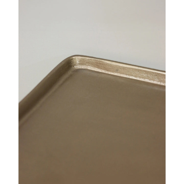 Kesha Square Pedestal Table | Brass Antique | W34.5 x H56cm