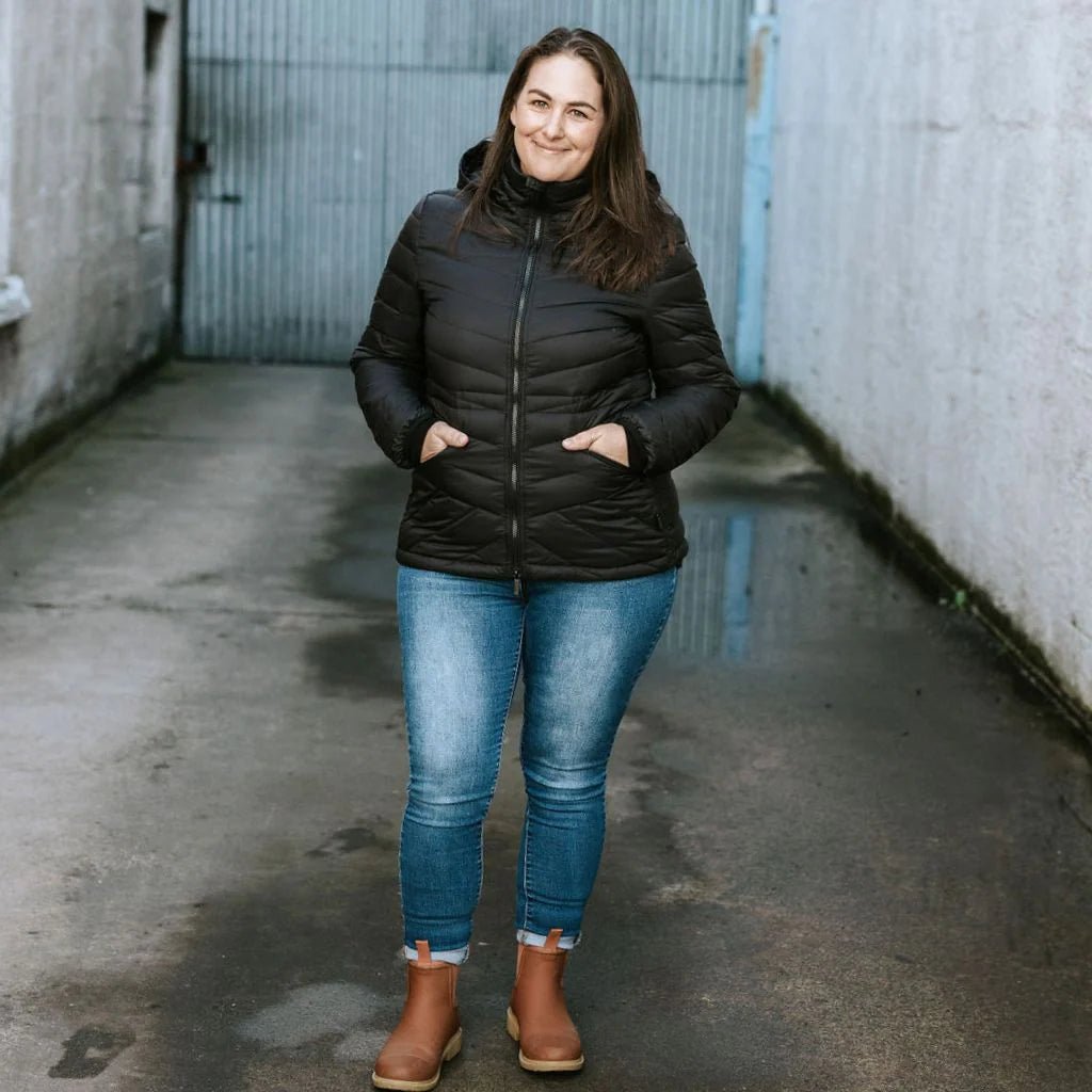 Moke | Cushla Down Jacket | Black - Suzie Anderson Home