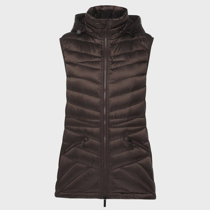Moke | Mary Claire Packable Puffer Vest | Chocolate - Suzie Anderson Home