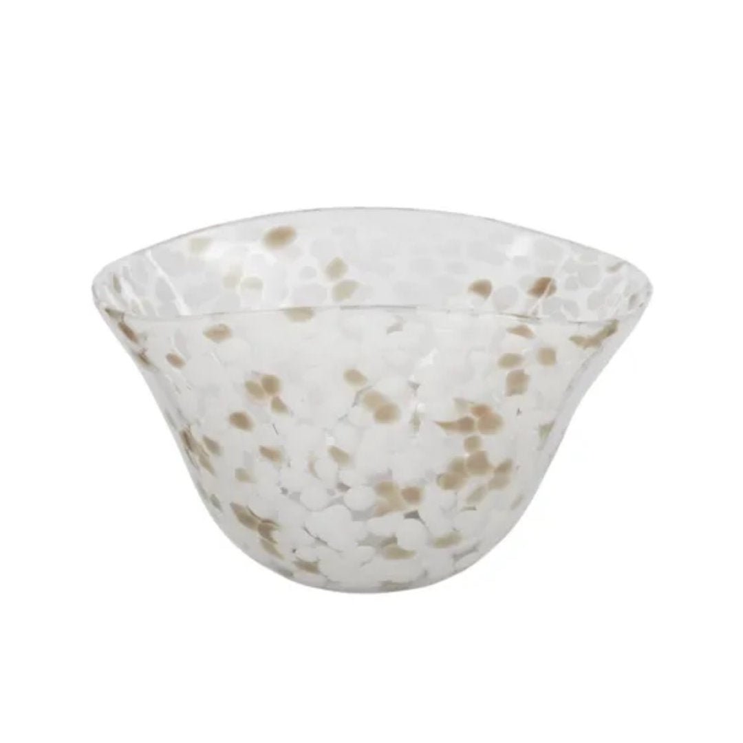 Motto Decorative Glass Bowl | Grey/Taupe - Suzie Anderson Home