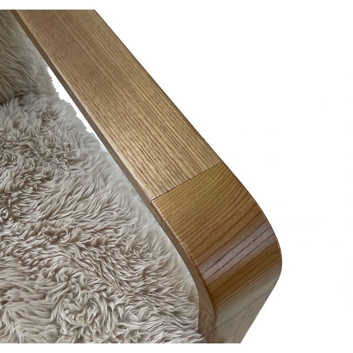 Mulligan Armchair | Faux Sheepskin Beige - Suzie Anderson Home