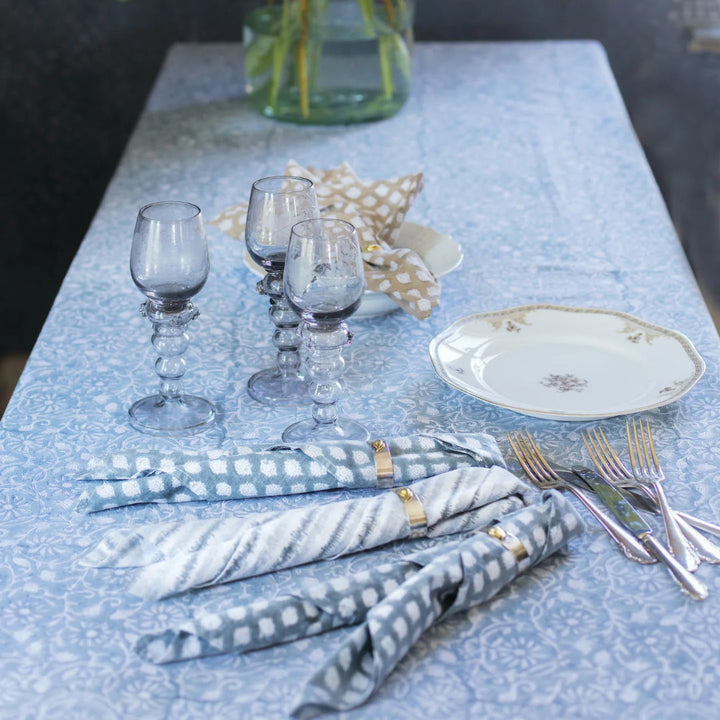 Margerita Cotton Tablecloth | Cashmere Blue | 150 x 350cm