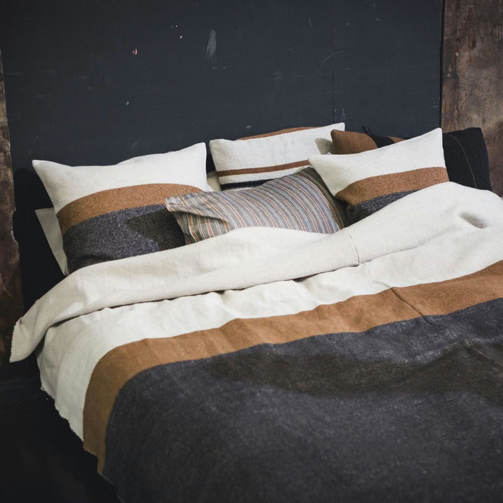 Nash Linen / Wool Coverlet Stripe | 260cm x 240cm