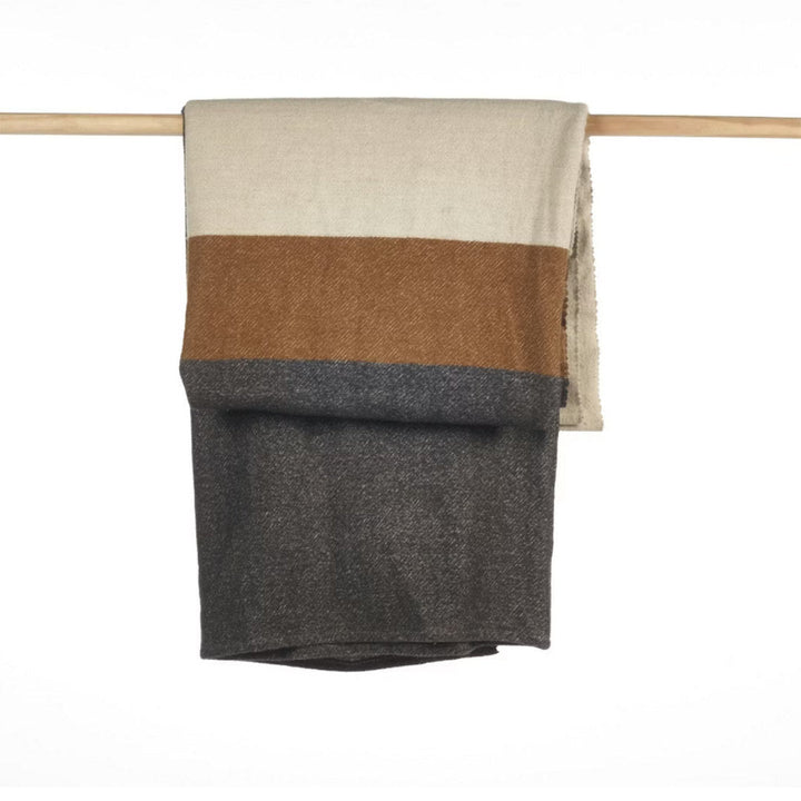Nash Linen / Wool Coverlet Stripe | 260cm x 240cm - Suzie Anderson Home