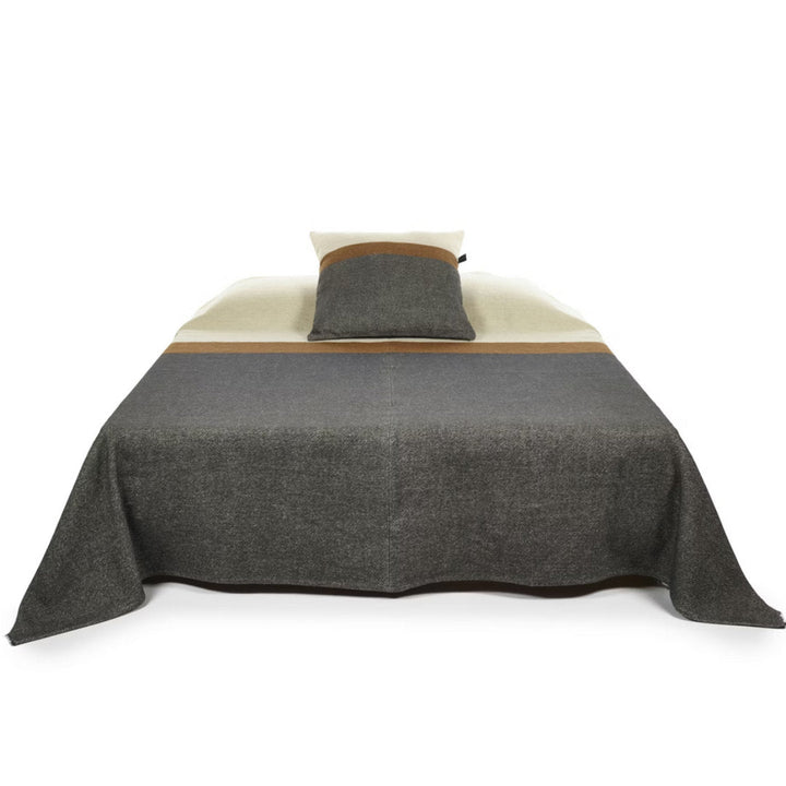 Nash Linen / Wool Coverlet Stripe | 260cm x 240cm - Suzie Anderson Home