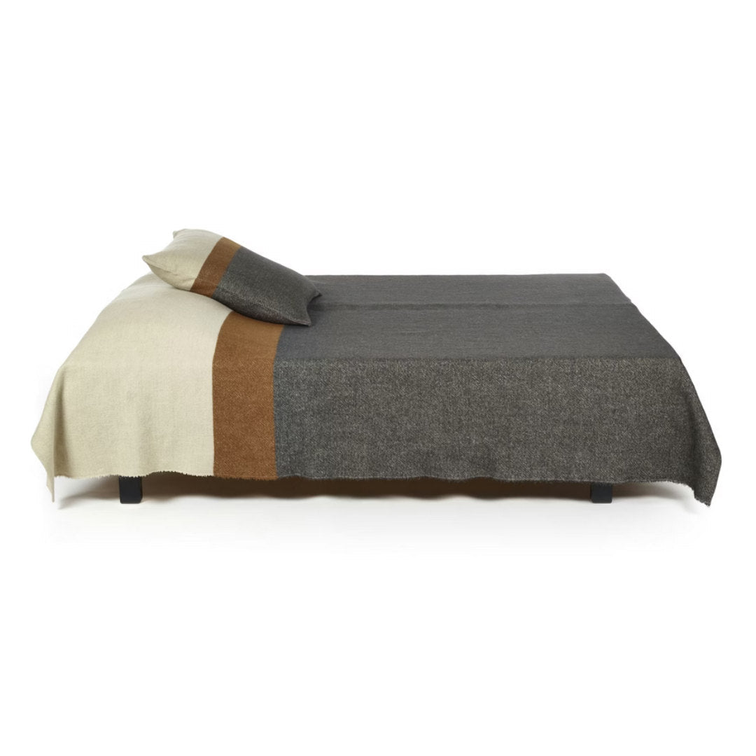 Nash Linen / Wool Coverlet Stripe | 260cm x 240cm - Suzie Anderson Home