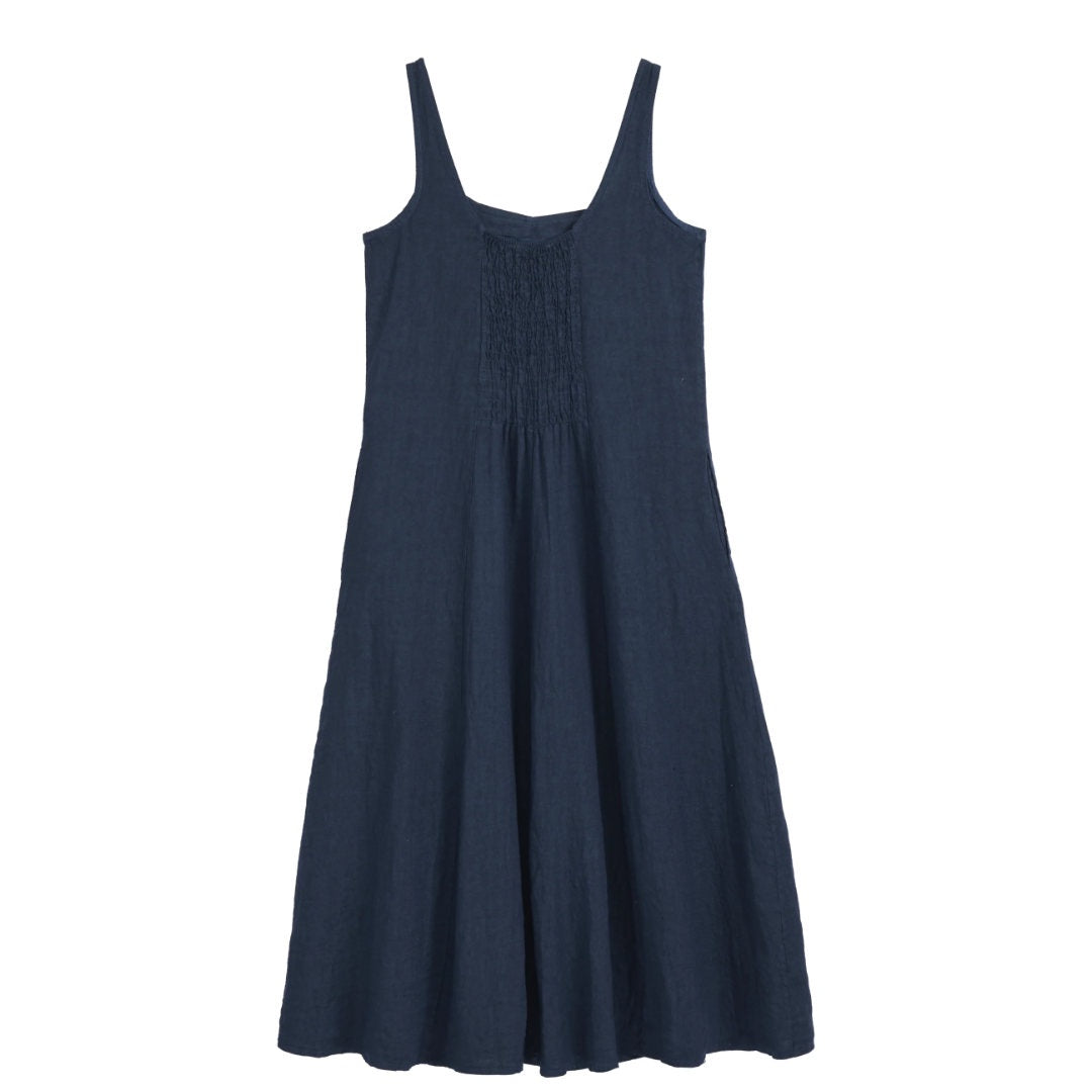 Bypias | Encanto Linen Dress | Navy