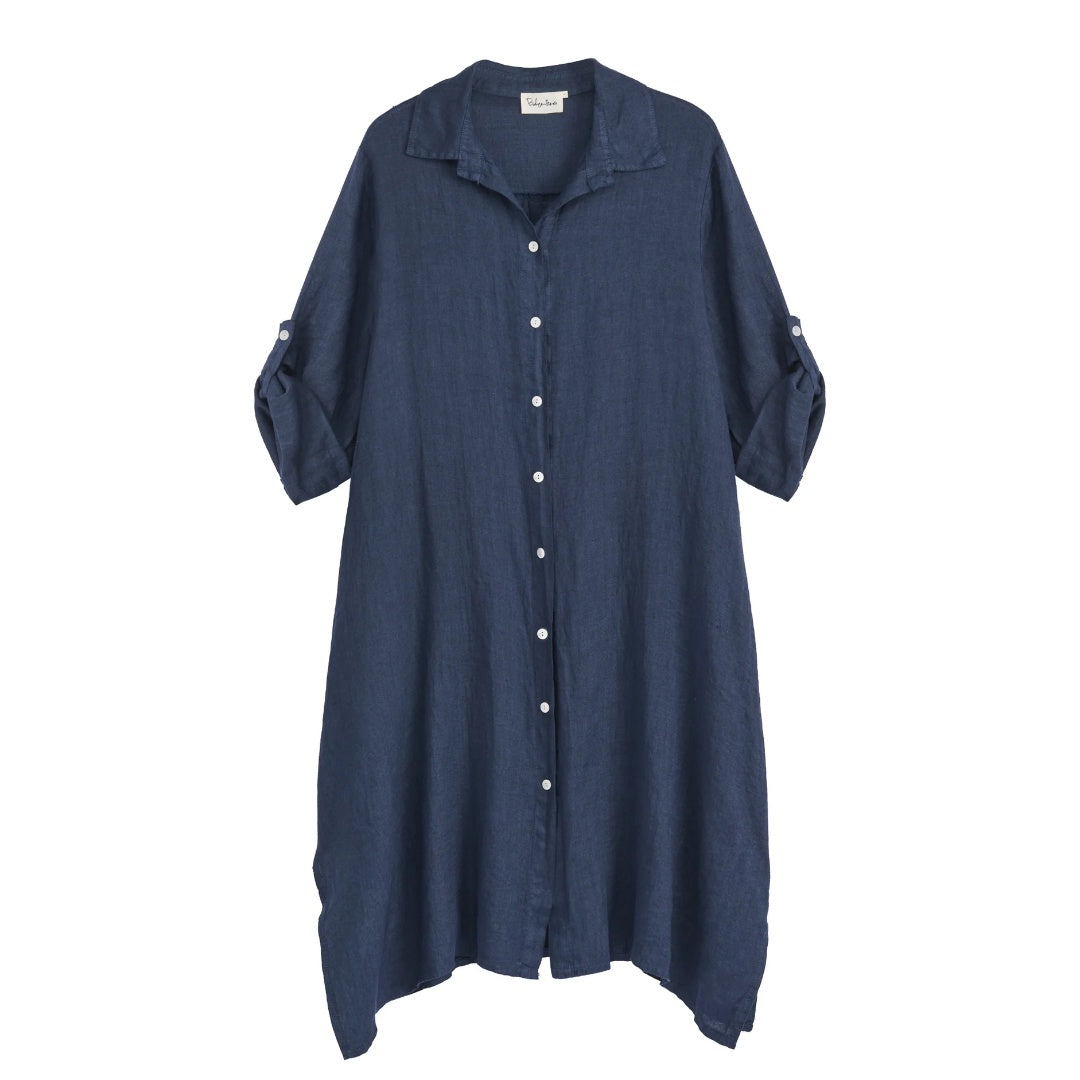 Bypias | Adele Shirt Dress | Navy