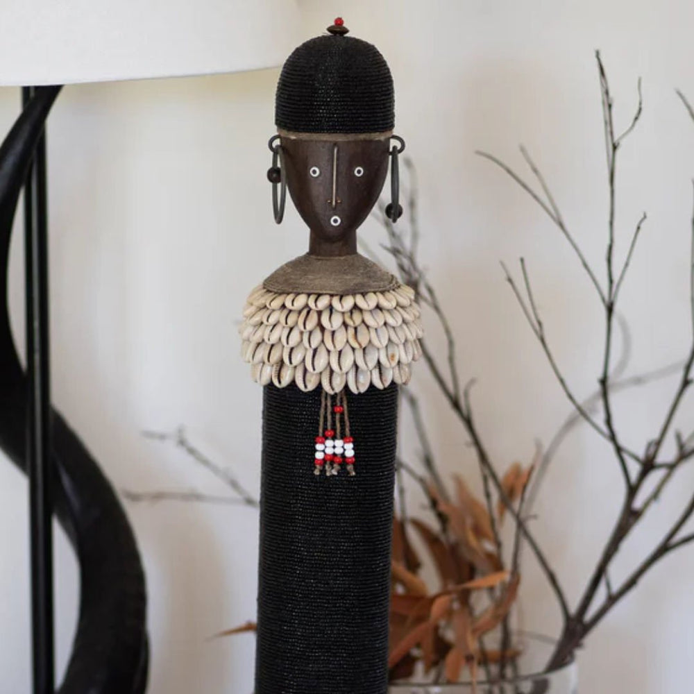 Ndamji Doll | Grand Black | 50 - 60cm - Suzie Anderson Home
