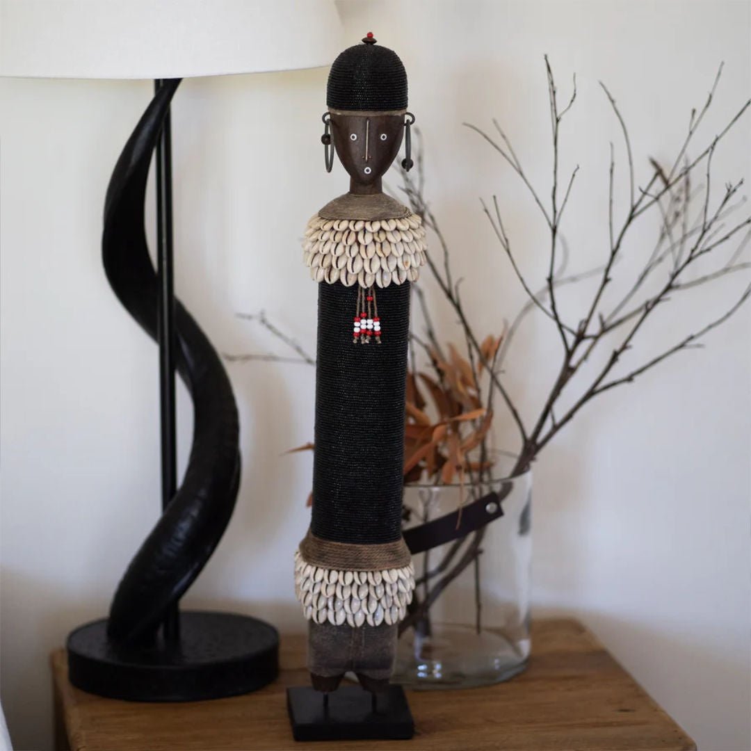 Ndamji Doll | Grand Black | 50 - 60cm - Suzie Anderson Home