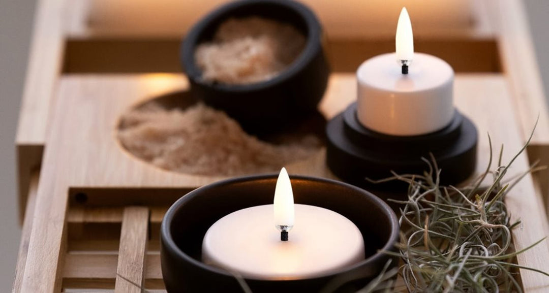 Nordic White Smooth | Flameless Maxi Tealight Candle | Remote Controllable - Suzie Anderson Home