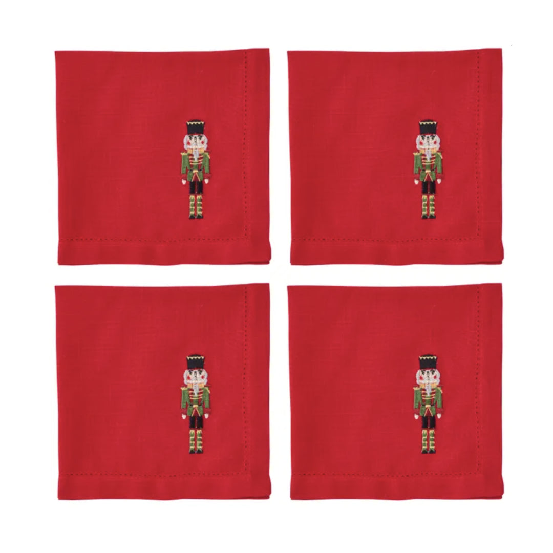 Red Nutcracker Napkins | Set of 4