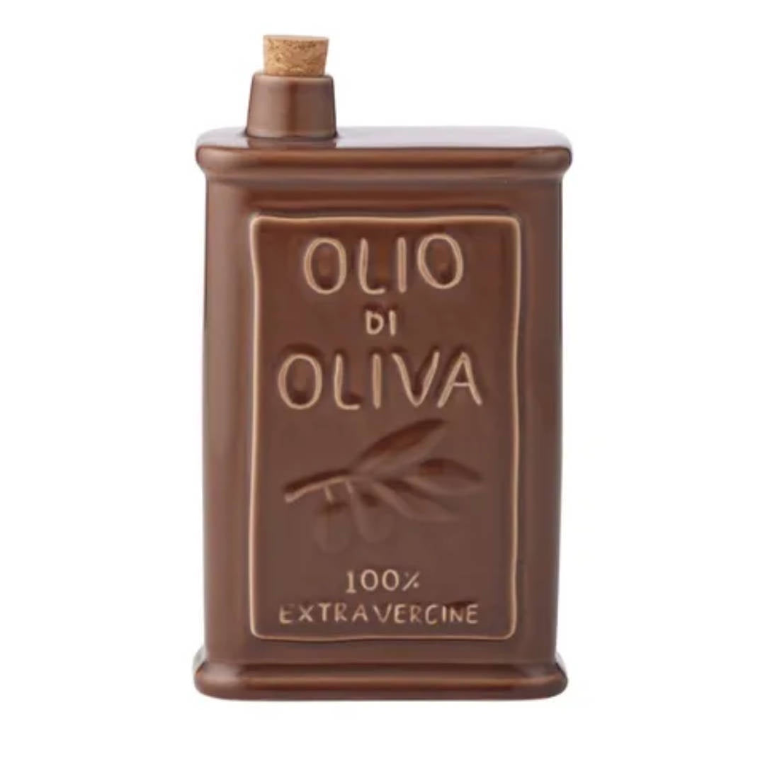 Olio Ceramic Oil Bottle | Cocoa