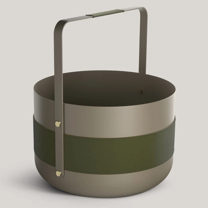 Eldvarm Emma Wood Basket | Olive