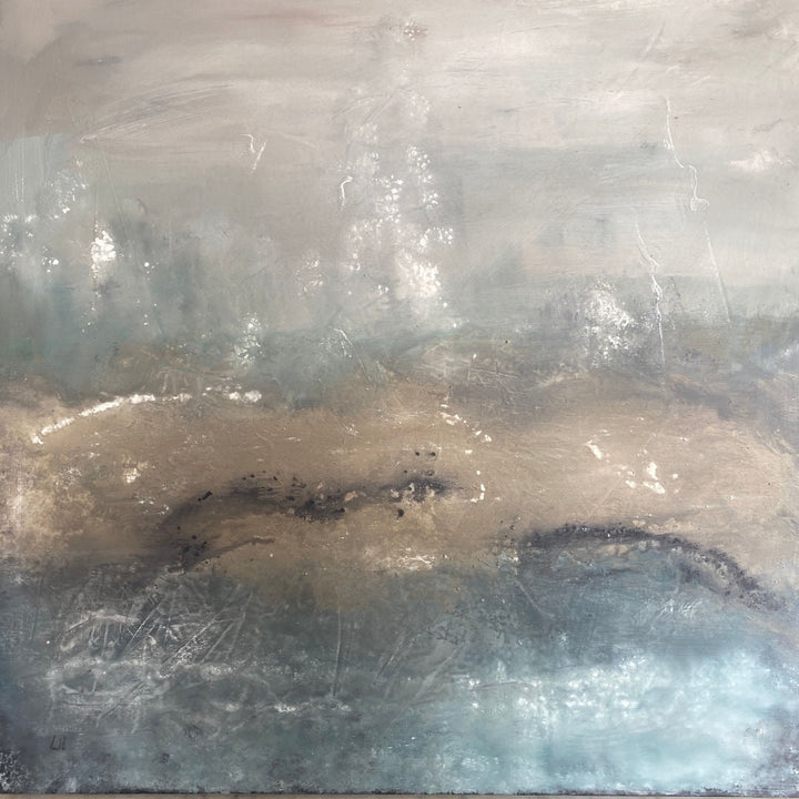 Ondiepte - Shallow | Laura Hayes | Mixed Media on Canvas 92 x 92cm-Suzie Anderson Home