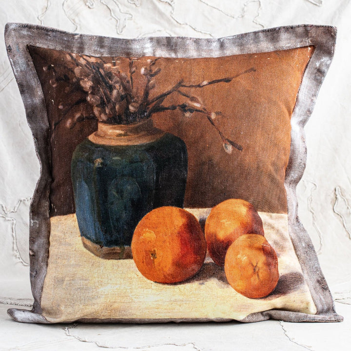 Swarm Canvas Cushion Cover | Oranges | 55 x 55cm