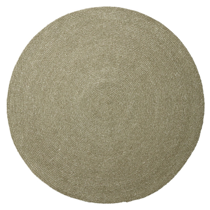 Armadillo Braid Wool/Viscose Round Rug | Oregano *Dropship Only*