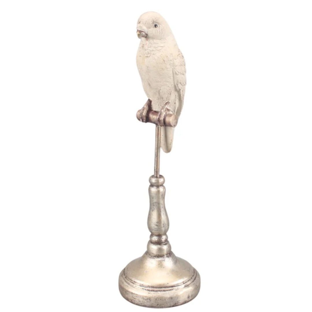 Ornithology Aviary Bird | White/Gold - Suzie Anderson Home