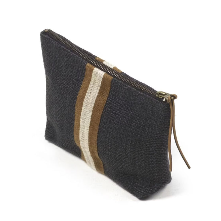 Jasper Linen Blend Pouch | Libeco | Faded Black
