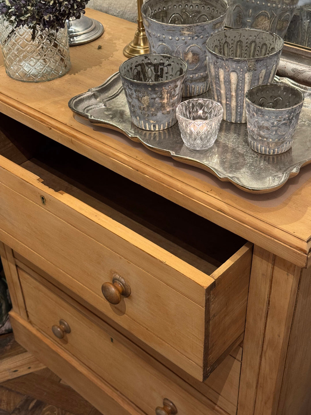 Kauri Pine Chest of Three Drawers