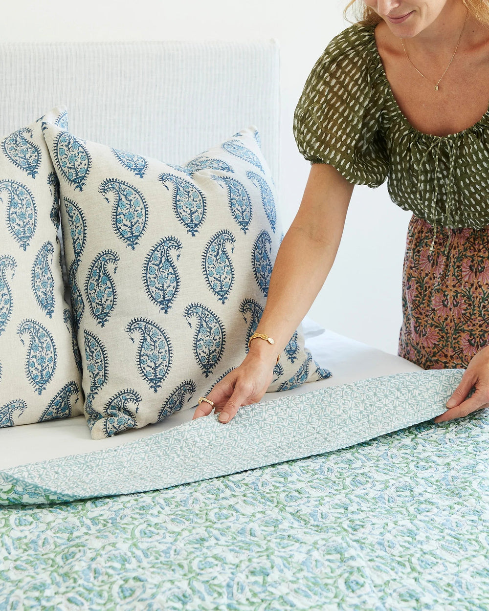 Paisley Riviera Cushion & Insert | 55x55cm - Suzie Anderson Home